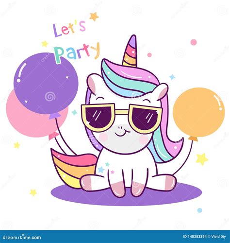 Cartoon Unicorns Party