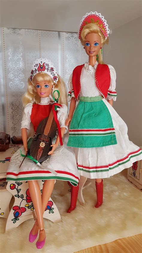 hungarian barbie dolls magyaros barbie babák szilvidollhouseshop handmade dollhouse