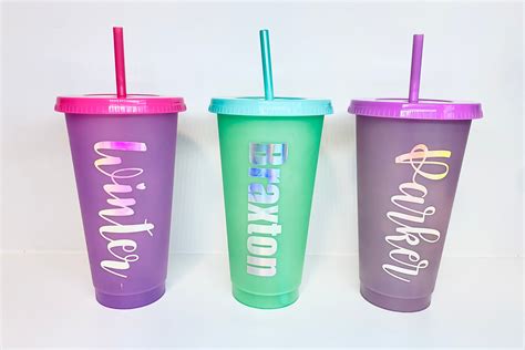 Color Changing Cups Personalized Kids Cups Tumblers Etsy