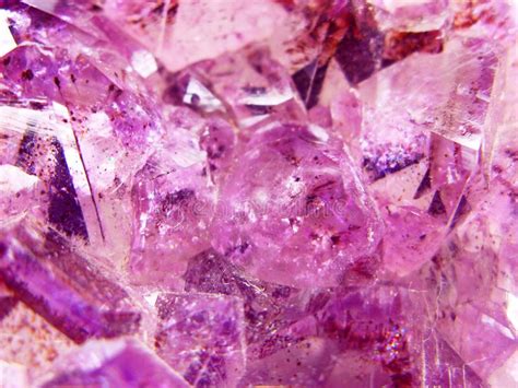 Amethyst Gem Crystal Quartz Mineral Geological Background Stock Photo