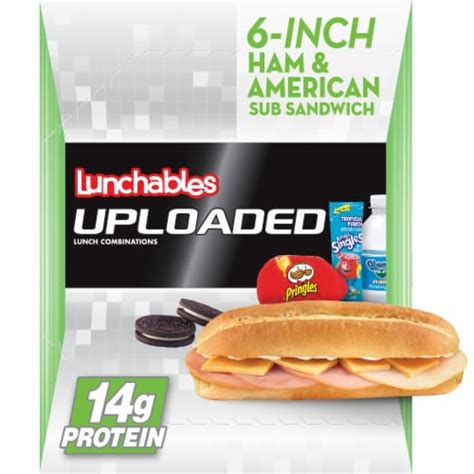 lunchables uploaded 6 inch ham and american sub sandwich 15 oz kroger