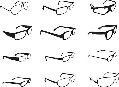 eyeglasses silhouette illustrations royalty free vector graphics