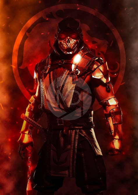ArtStation Mortal Kombat 11 Scorpion MDesign Digital Artwork