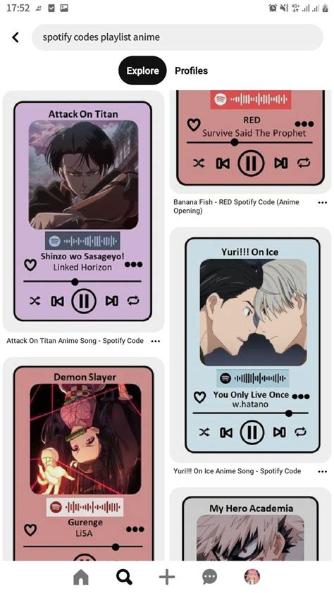 Spotify Codes Playlist Anime