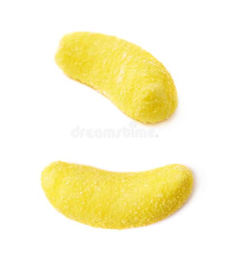 Banana Shaped Chewing Candy Isolated Stock Photo Image Of Fruit