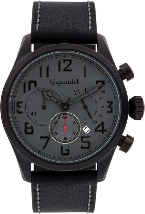 gigandet interceptor men s analogue chronograph quartz watch grey black g4 006