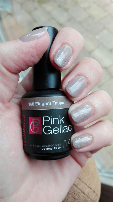 Pink Gellac 168 Elegant Taupe Nagels