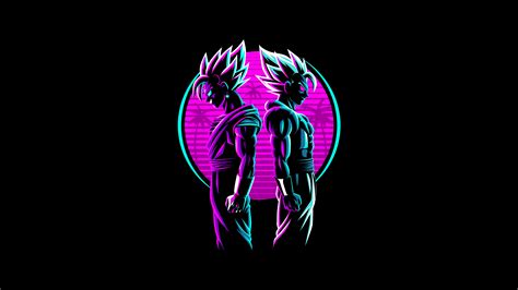 Goku Wallpaper 4k Dragon Ball Amoled Retro Artwork Neon Black Images