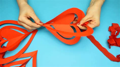 3d Paper Heart Decorations For Valentines Day Or Wedding Quick And