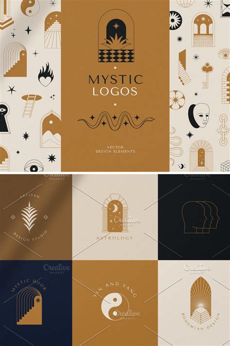 Mystic Logos Vector Elements Mystic Logo Abstract Logo Branding