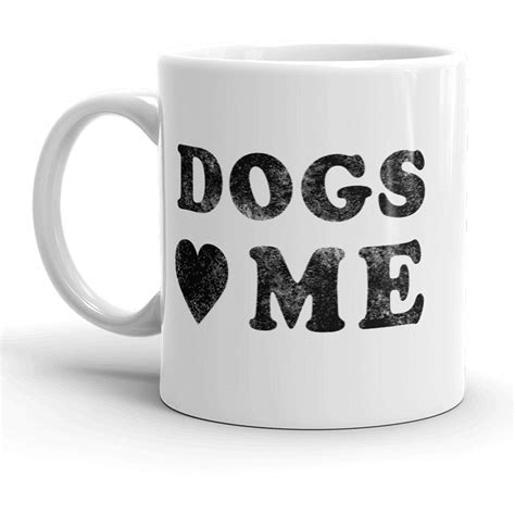 Dogs Love Me Mug Poppy