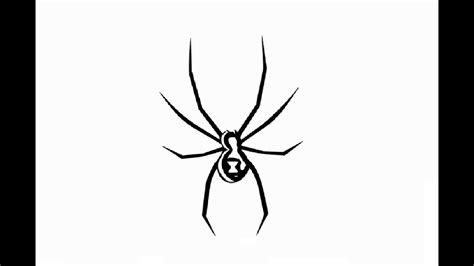 How To Draw Giant Black Widow Spider Pencil Drawing Step By Step