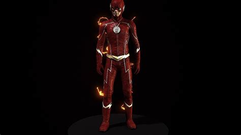 Cw The Flash 3d Model And Rig Update Season 4 Reborn Recharged