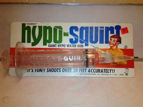 1966 Hypo Squirt Squirt Gun Large Hypodermic Needle Toy Mic Like The