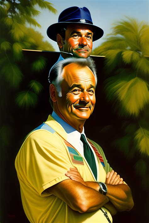 Lexica Bill Murray Caddyshack Portrait Art By Norman Rockwell Bright