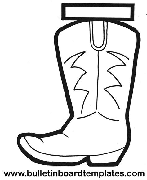 Cowboy Boot Line Drawing Free Download On Clipartmag