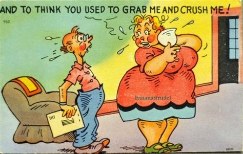 1950s Funny Insulting Postcard Crushing Sex By Bananastrudel