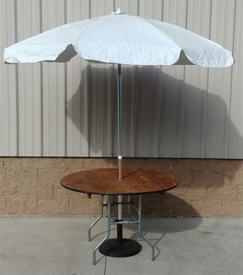 48″ Round W96″ Table Umbrella Giuffras Party Rentals