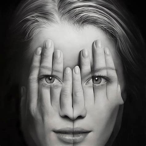 Hyperrealistic Double Exposure Paintings Reflect How Social Media