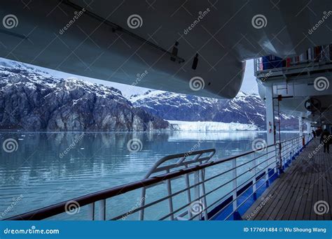 Cruise Sailing Alaska Glacier Bay National Park Stock Photo Image