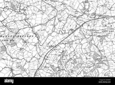 Map Of Radnorshire Os Map Name 023 Nw Ordnance Survey 1888 1891 Stock