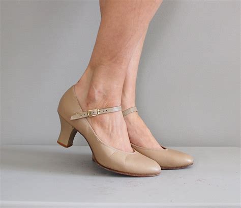 Mary Jane Shoes Nude Shoes Mary Jane Heels