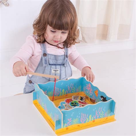 Magnetic Fishing Game With Base Wooden Games Bigjigs Shop Kids