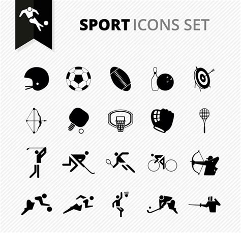 Olahraga Ikon Set Vektor Icon Vektor Gratis Download Gratis