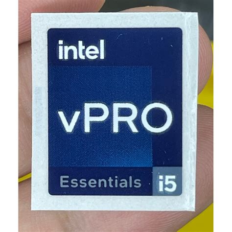 Intel Core I5 Vpro Essentials 12th Gen Ori Logo Sticker Shopee