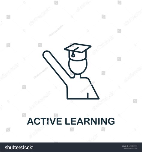 Active Learning Icon Life Skills Collection Stock Vector Royalty Free