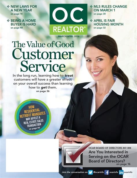 Our 2016 Marchapril Issue Of Oc Realtor Magazine The Value Of Good