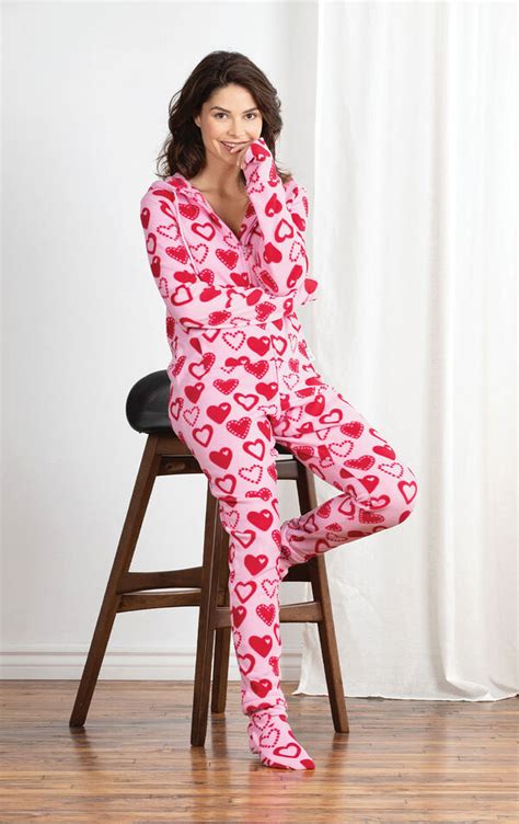 Hoodie Footie™ Sweetheart Snuggle Fleece In Adult Onesies The Hoodie Footie™ Pajamas For