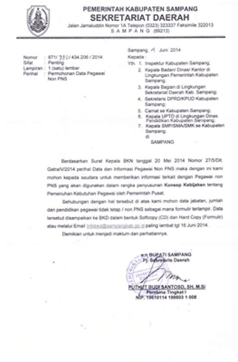 Contoh Surat Permintaan Pegawai Ke Bkd Koleksi Gambar