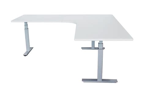 Electric corner adjustable desk enhances multitasking & productivity. ErgoCentric L-Shape Standing Desk - UpCentric UP3L