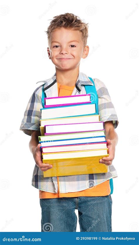 Boy With Books Stock Image Image Of Books Education 29398199