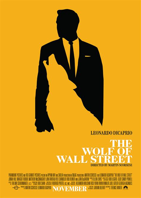 Wolf of wall street film poster. The Wolf Of Wall Street on Behance