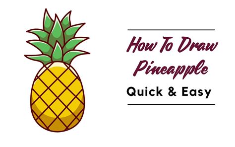 How To Draw A Pineapple Diybunker