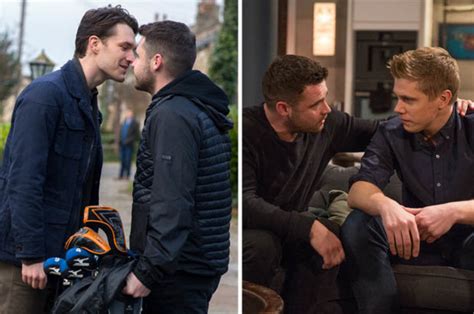Emmerdale Testing Times For Gay Lovers Aaron Livesy And Robert Sugden Daily Star