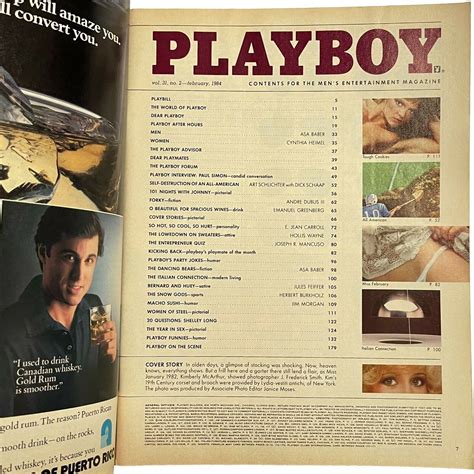 Playboy Magazine February Carol Wayne Playmate Justine Greiner On