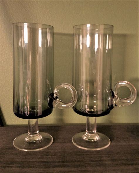 Set Of Two Irish Coffee Glasses Vintage Etsy