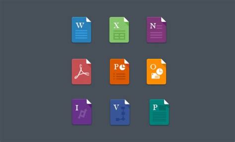 Flat Ms Office File Icons Pixelsdaily Office Icon Office Files