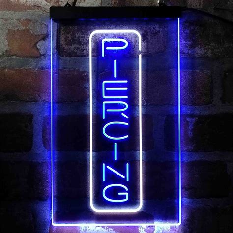 Piercing Shop Dual Color Led Sign St6 I4017 Etsy