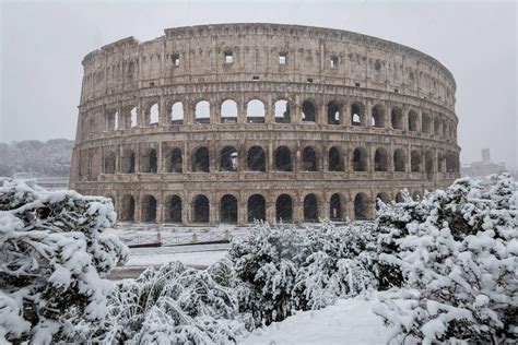 Colosseum Under The Snow Colosseum Rome Tickets