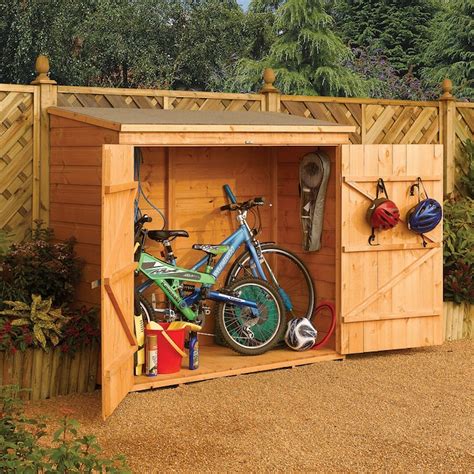 Excellent for smaller outdoor storage needs! Rowlinson Wallstore 5' x 6' Shiplap Wood Storage Shed ...