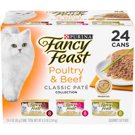 Buy 24 Pack Fancy Feast Grain Free Pate Wet Cat Food Variety Pack