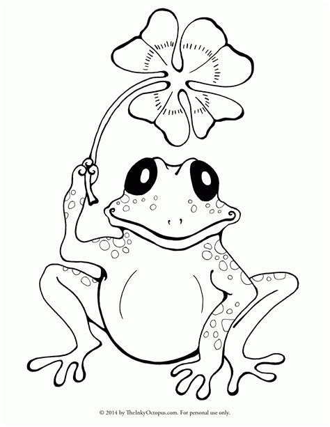 printable frog coloring pages coloringpage one