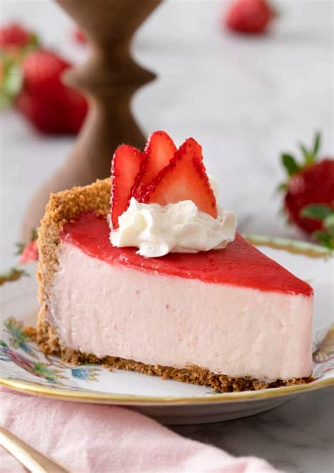 No Bake Strawberry Cheesecake Preppy Kitchen In Dessert
