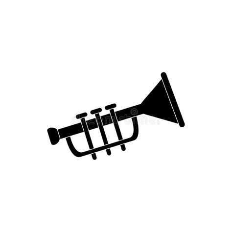Icono Aislado De Instrumentos De Viento De Trompeta Ilustración Del