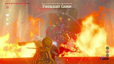 The Legend Of Zelda Breath Of The Wild Fireblight Ganon Boss Battle