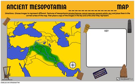 Mesopotamia Physical Map